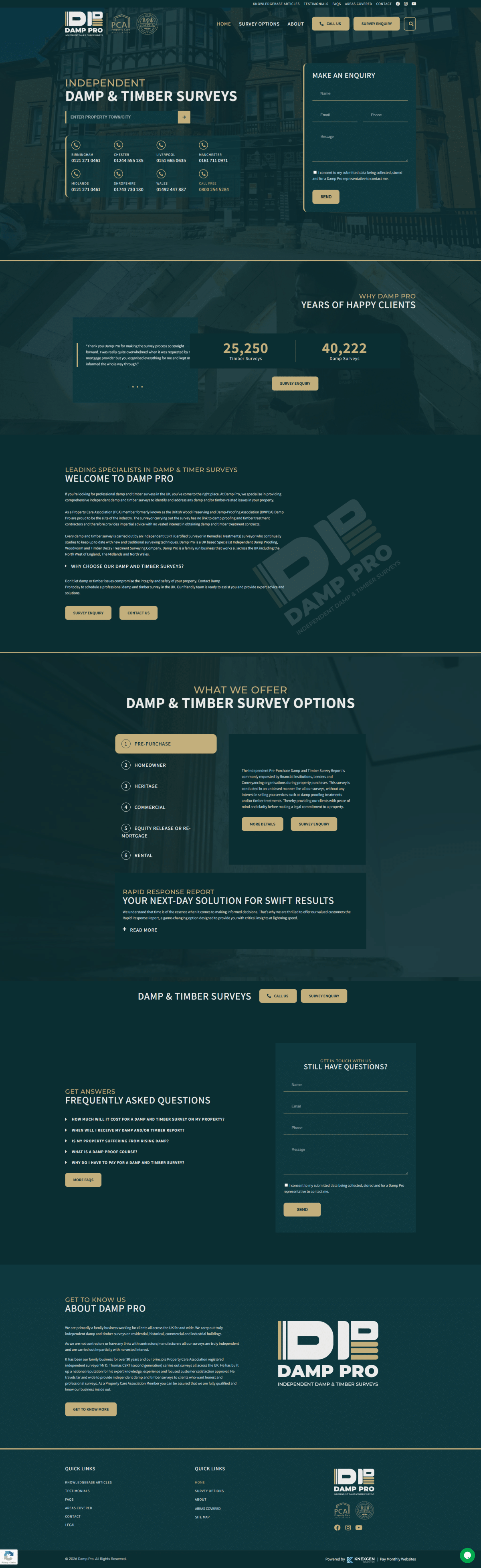 damp pro timber survey pay monthly website